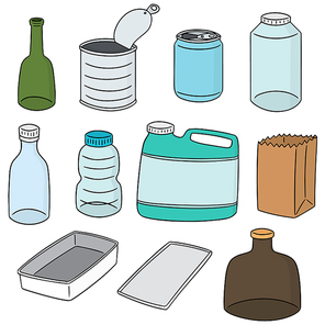 vector set of recycle item