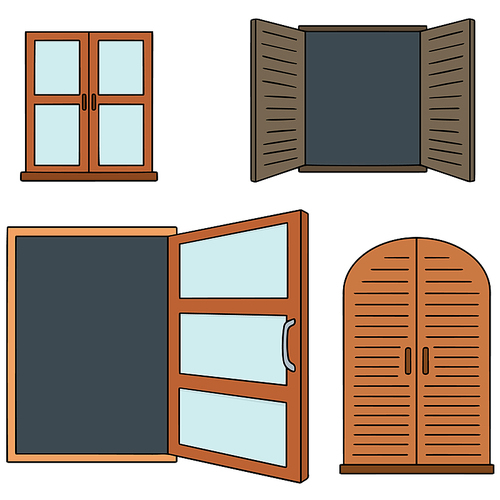 vector set of window