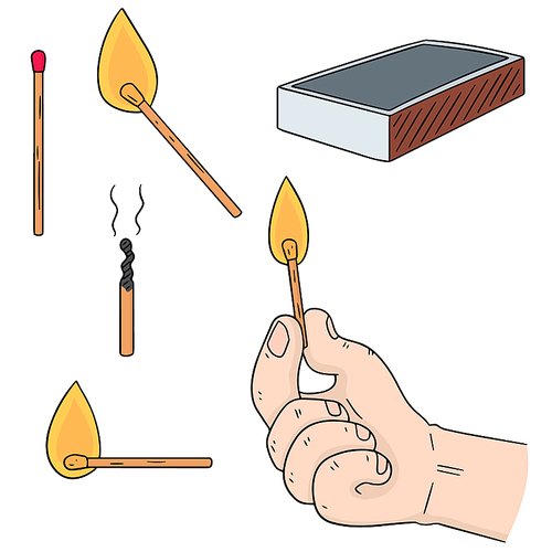 vector set of matches