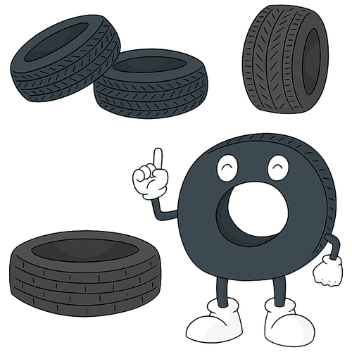 vector set of tire