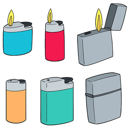 vector set of lighter