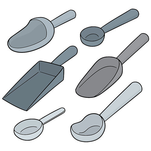 vector set of scoop