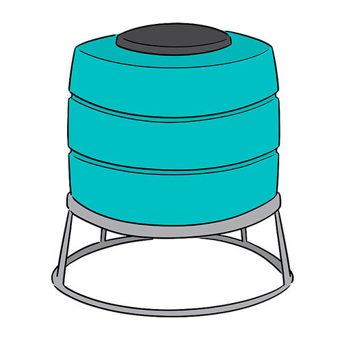 vector of water storage tank