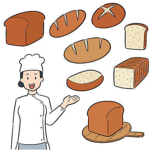 vector set of baker