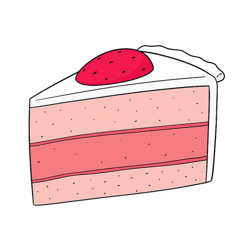 vector of cake