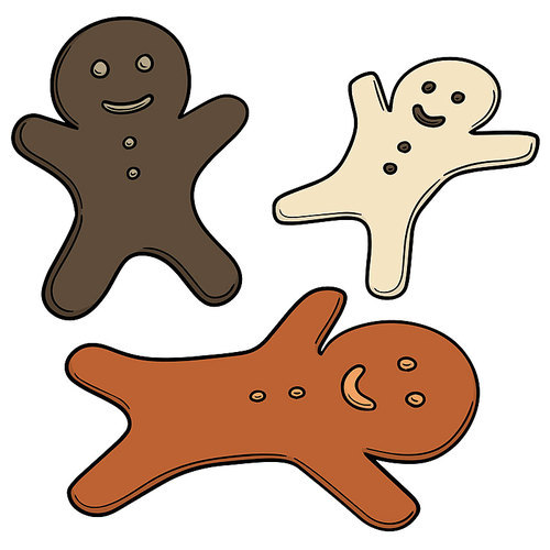 vector set of ginger bread