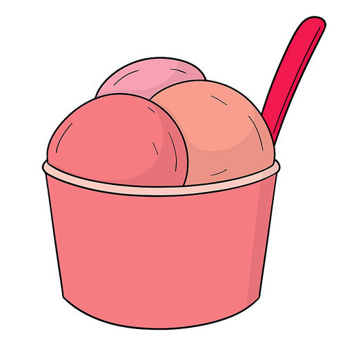 vector of ice cream