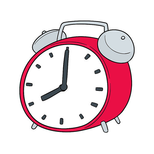 vector set of alarm clock