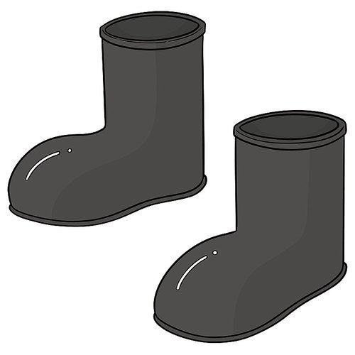 vector set of boots