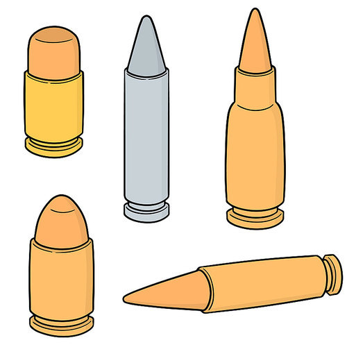 vector set of bullet
