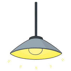 vector of ceiling lamp