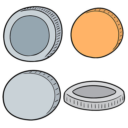 vector set of coins