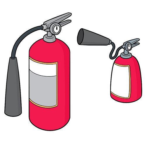 vector set of fire extinguisher