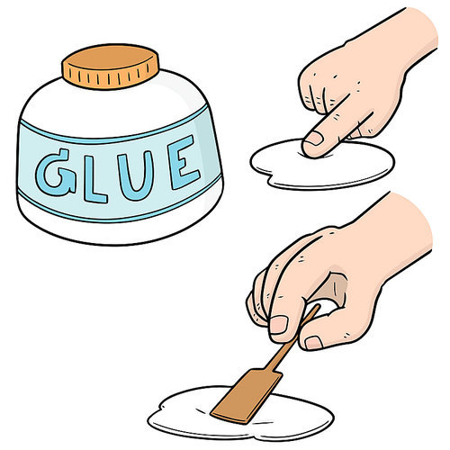 vector set of glue