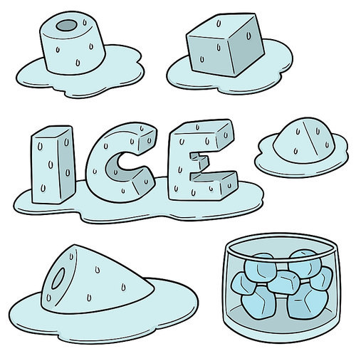 vector set of ice