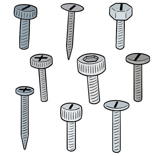 vector set of screw