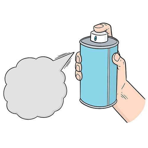 vector of spray can