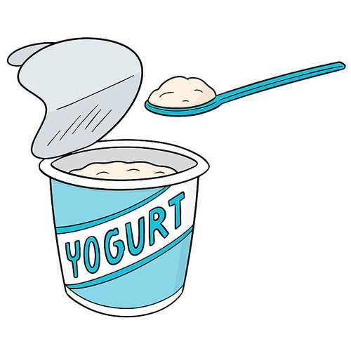 vector of yogurt