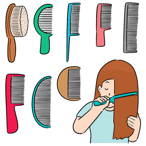 vector set of comb