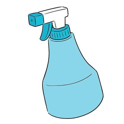 vector of spray bottle