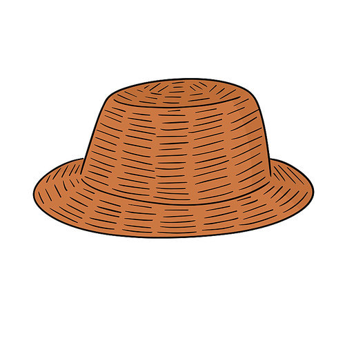 vector of straw hat