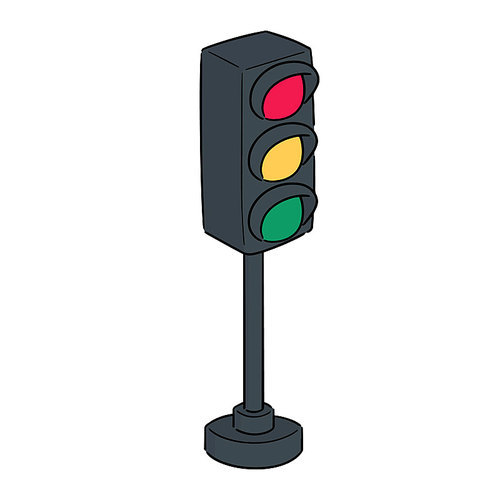 vector of traffic light