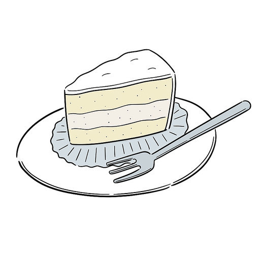 vector of cake