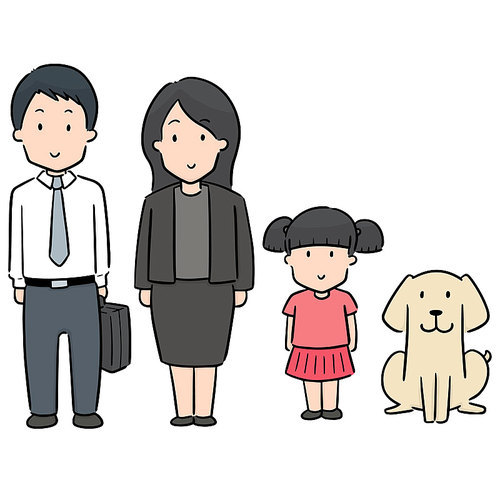 vector set of family