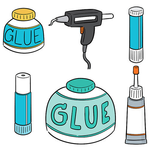 vector set of glue