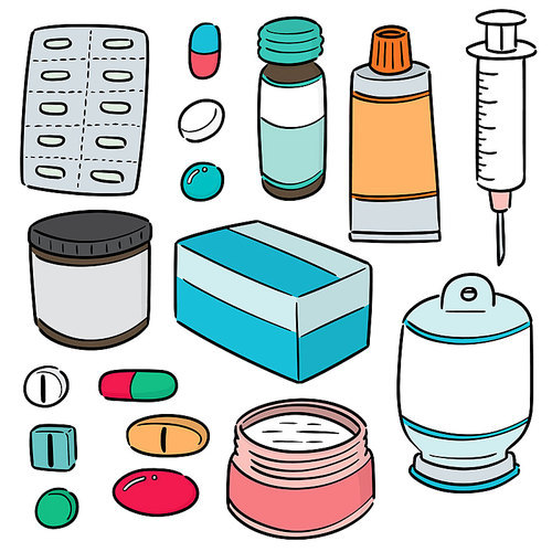 vector set of medicine