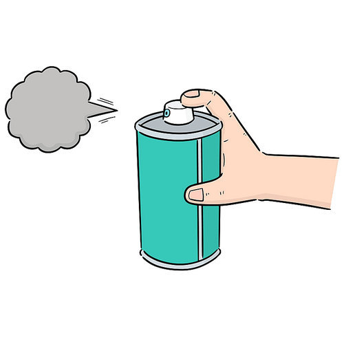 vector of spray can