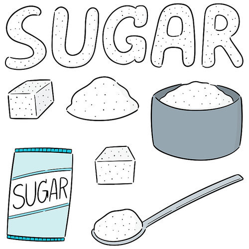 vector set of sugar