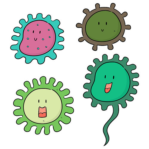 vector set of bacteria