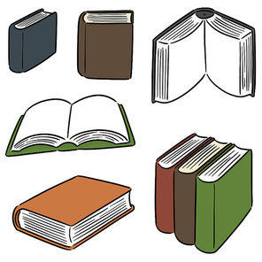 vector set of book