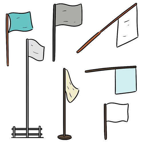 vector set of flags
