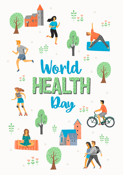 World Health Day. Healthy lifestyle.