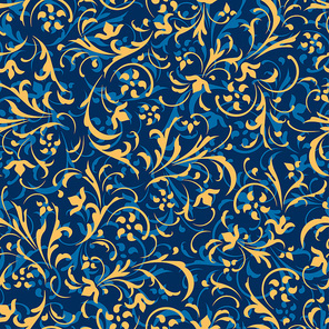 Seamless vector background. Baroque pattern. Design element