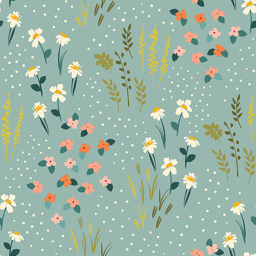 Floral seamless pattern. Vector design for paper, cover, fabric, interior decor and other users