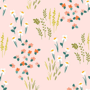 Floral seamless pattern. Vector design for paper, cover, fabric, interior decor and other users