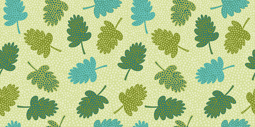 Artistic seamless pattern with abstract leaves. Modern design for paper, cover, fabric, interior decor and other users.