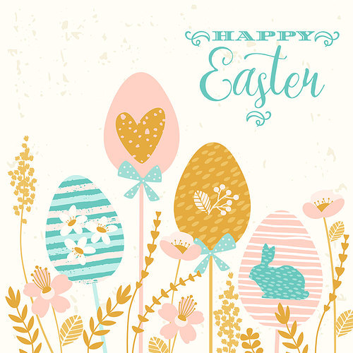 Happy Easter. Vector design for card, poster, flyer and other users.