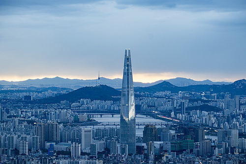 남한산성에서 바라 본 서울의 야경