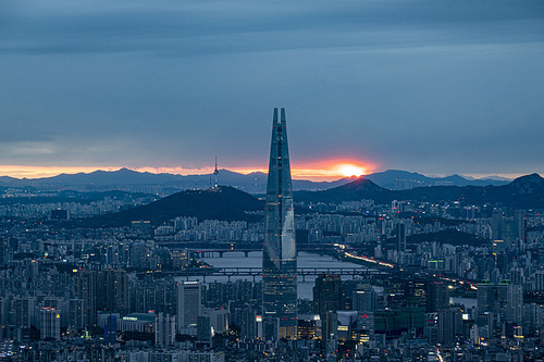 남한산성에서 바라 본 서울의 야경