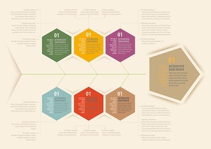 hexagon infographic