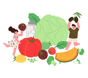 신선한 채소들