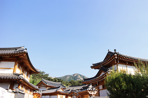 옛날 전통과 문화가 있는 한국 건축물