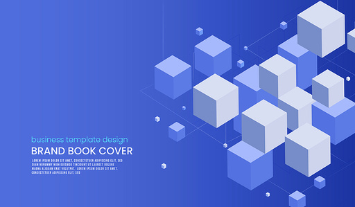 Flat Abstract Shape Business Template DesignFlat Abstract Shape Business Template Design