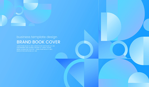 Flat Abstract Shape Business Template Design