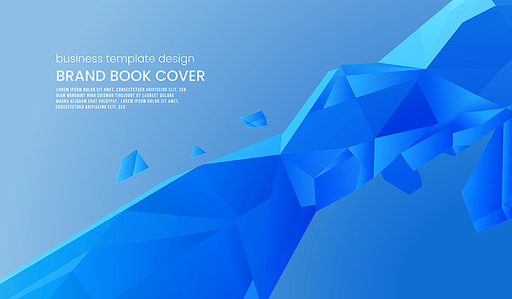 Flat Abstract Shape Business Template Design