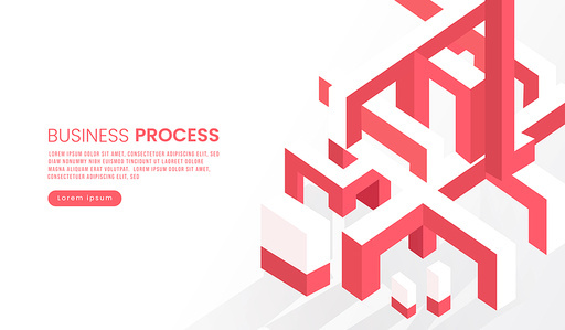 Flat Abstract Shape Business Template Design